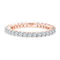 LUXURIANT SGL zertifizierter SI-GH Labor Diamant Ring, 925 Silber 750 Roségold Vermeil - 0,95 ct.