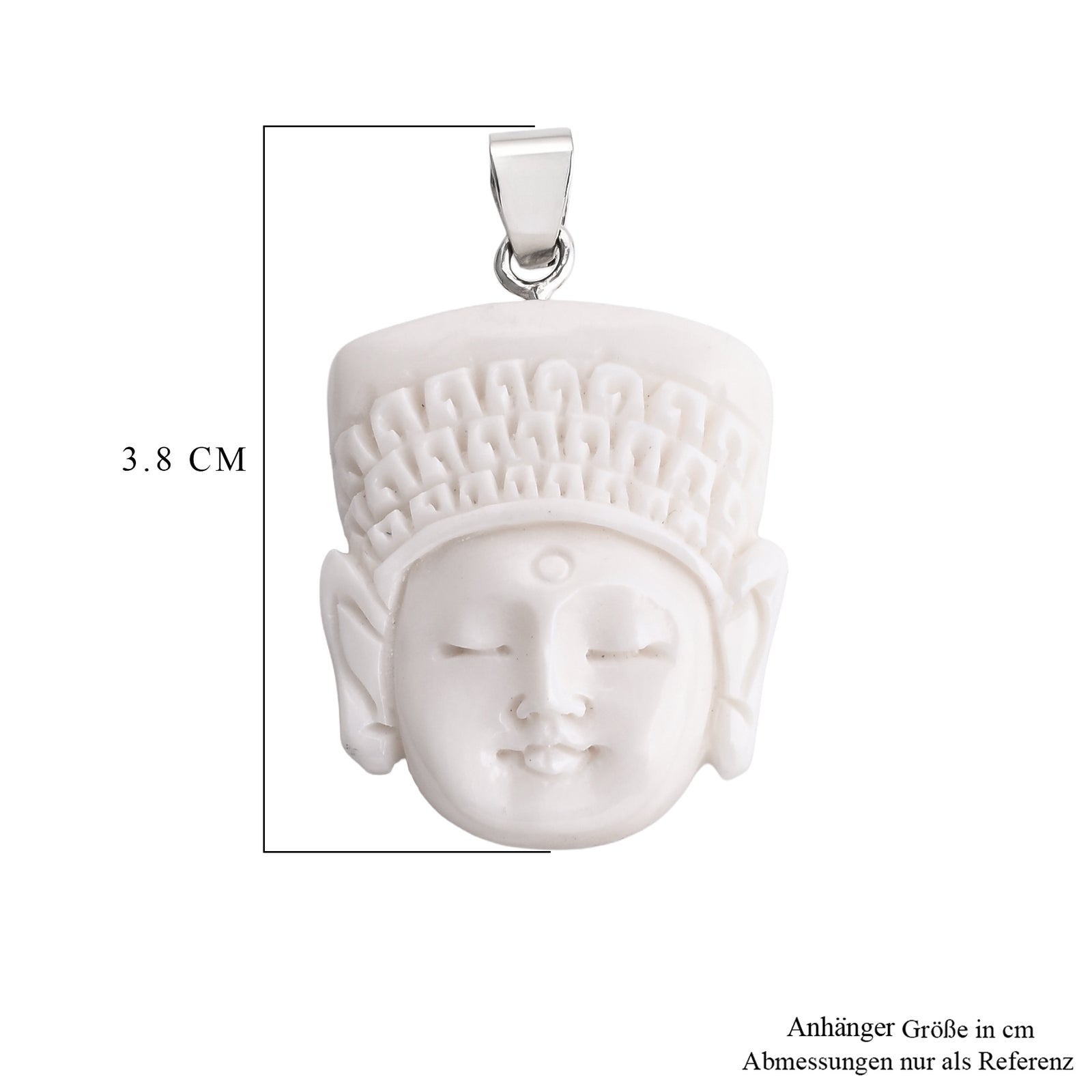 Ox Bone Anhänger 925 Silber ca. 21.91 ct