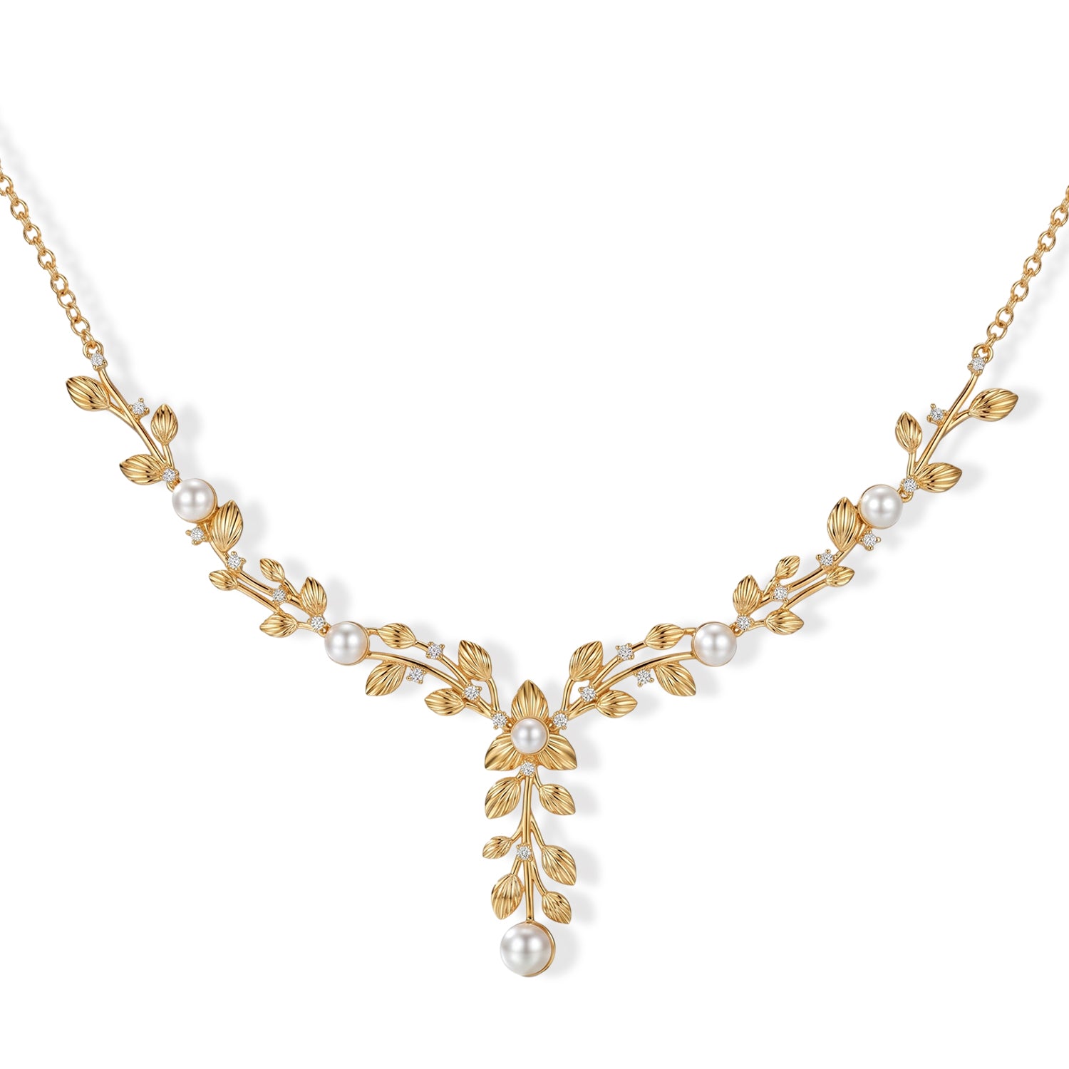 EVER TRUE Süßwasser Perle (7-7.5 mm) Halskette ca. 50 cm 950 Kupfer 8.88 ct