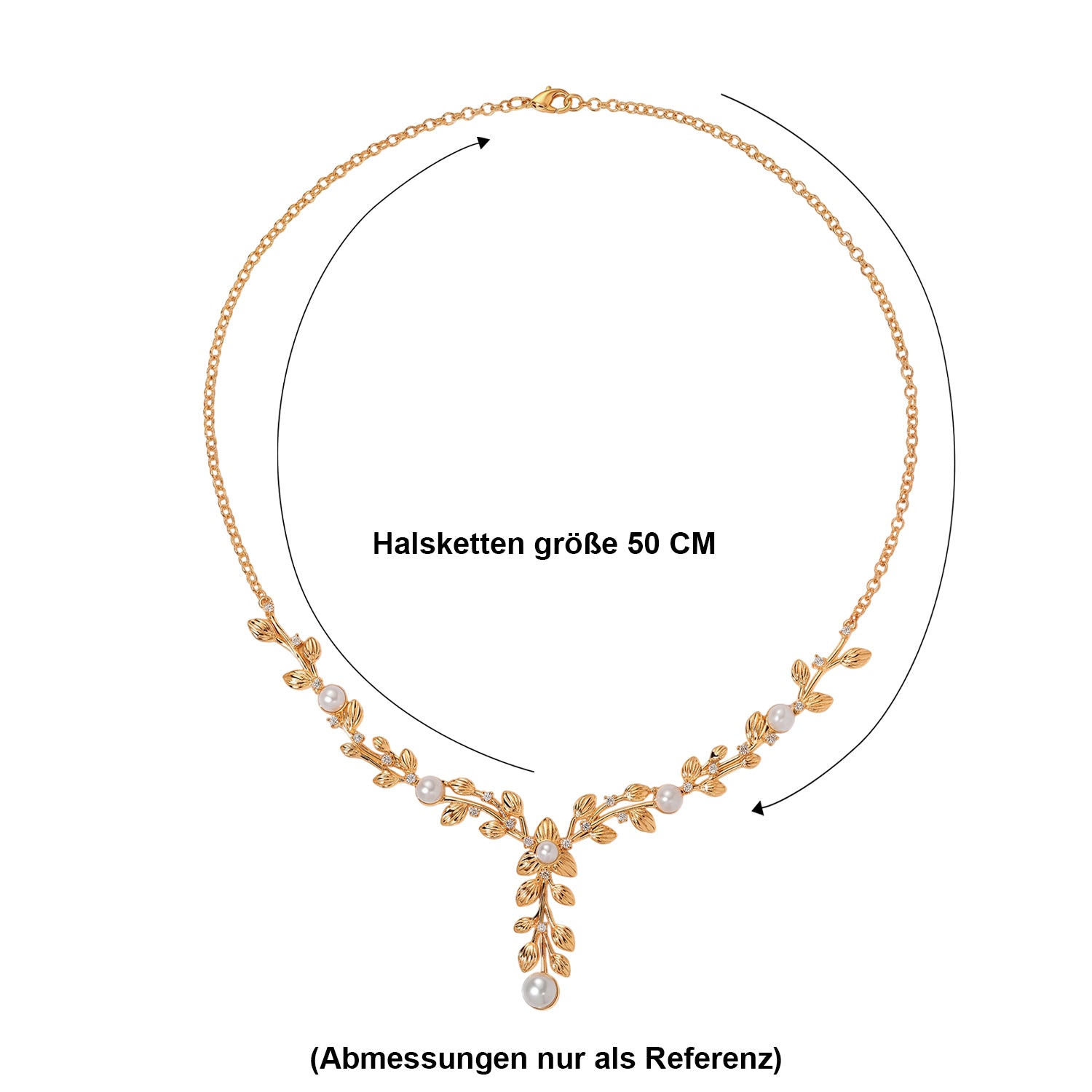 EVER TRUE Süßwasser Perle (7-7.5 mm) Halskette ca. 50 cm 950 Kupfer 8.88 ct