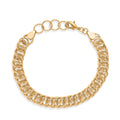 EVER TRUE Bronzella Kollektion-Reine Bronze 750 Vergoldet Armband ca. 16.5 cm ca. 11,00g