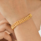 EVER TRUE Bronzella Kollektion-Reine Bronze 750 Vergoldet Armband ca. 16.5 cm ca. 11,00g
