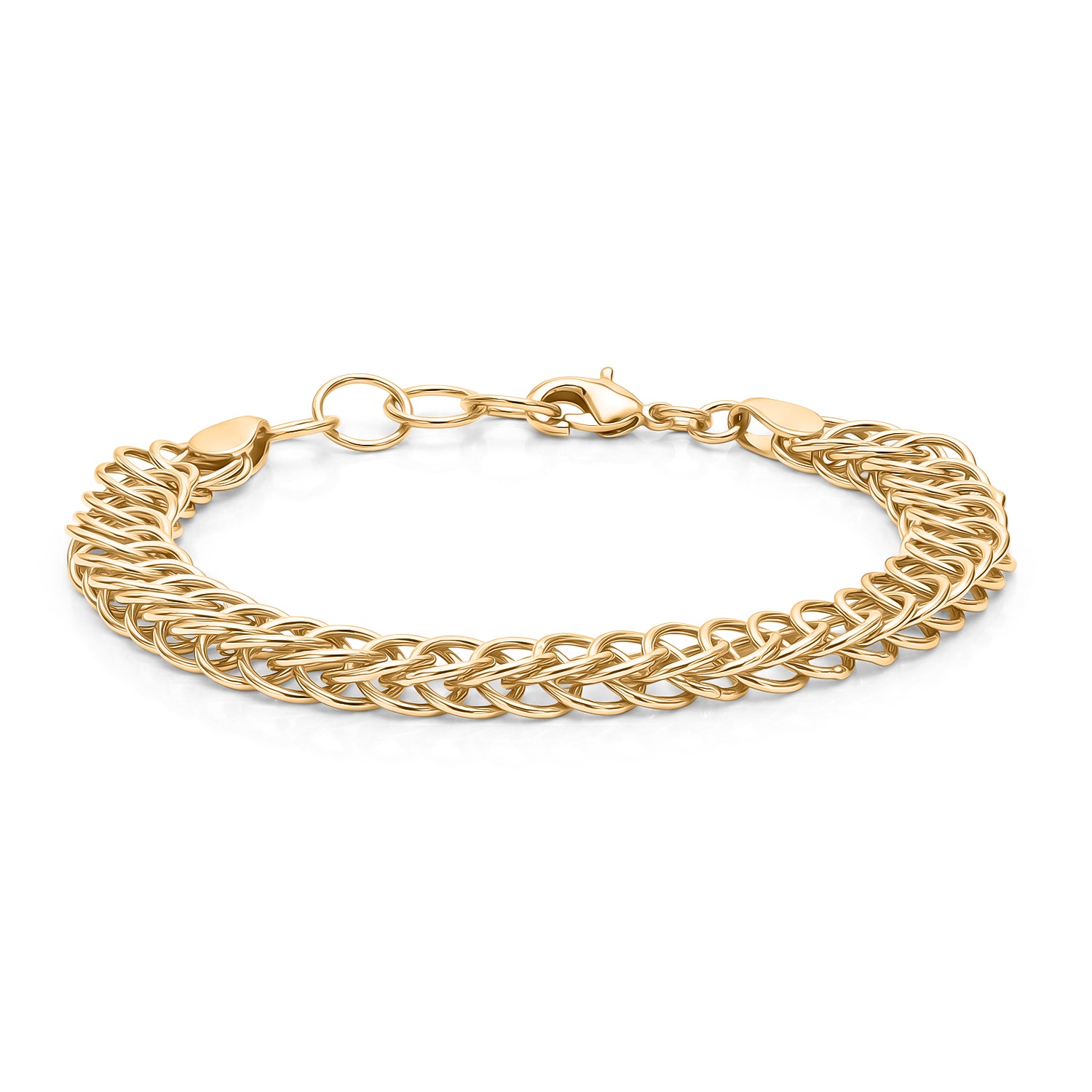 EVER TRUE Bronzella Kollektion-Reine Bronze 750 Vergoldet Armband ca. 16.5 cm ca. 11,00g