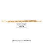EVER TRUE Bronzella Kollektion-Reine Bronze 750 Vergoldet Armband ca. 16.5 cm ca. 11,00g