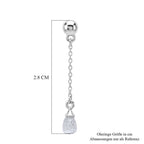 LUXURIANT DIAMOND - Lab Grown Diamant VS-EF Ohrringe 925 Silber Rhodiniert ca. 1,08 ct.