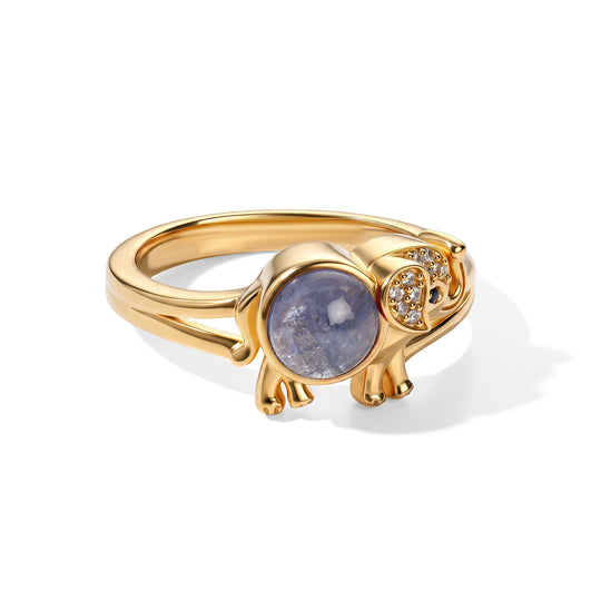 EVER TRUE AA Tansanit, Schwarzer Spinell Ring 950 Kupfer (Größe 20.00) ca. 1,28 ct
