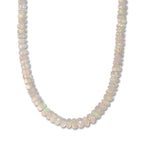 AAA Natürlicher, äthiopischer Welo Opal Halskette ca. 45 cm 925 Silber Rhodiniert (10-15 Werktage Lieferzeit) ca. 65,00 ct.