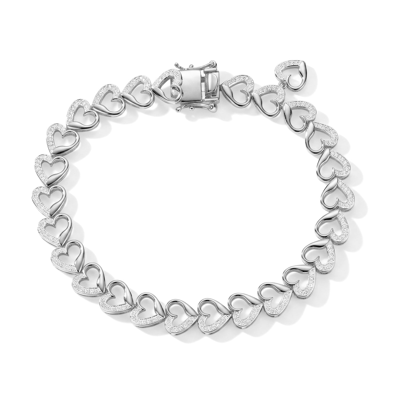 EVER TRUE Weißer Diamant Armband ca. 19 cm Nickelfreies Messing
