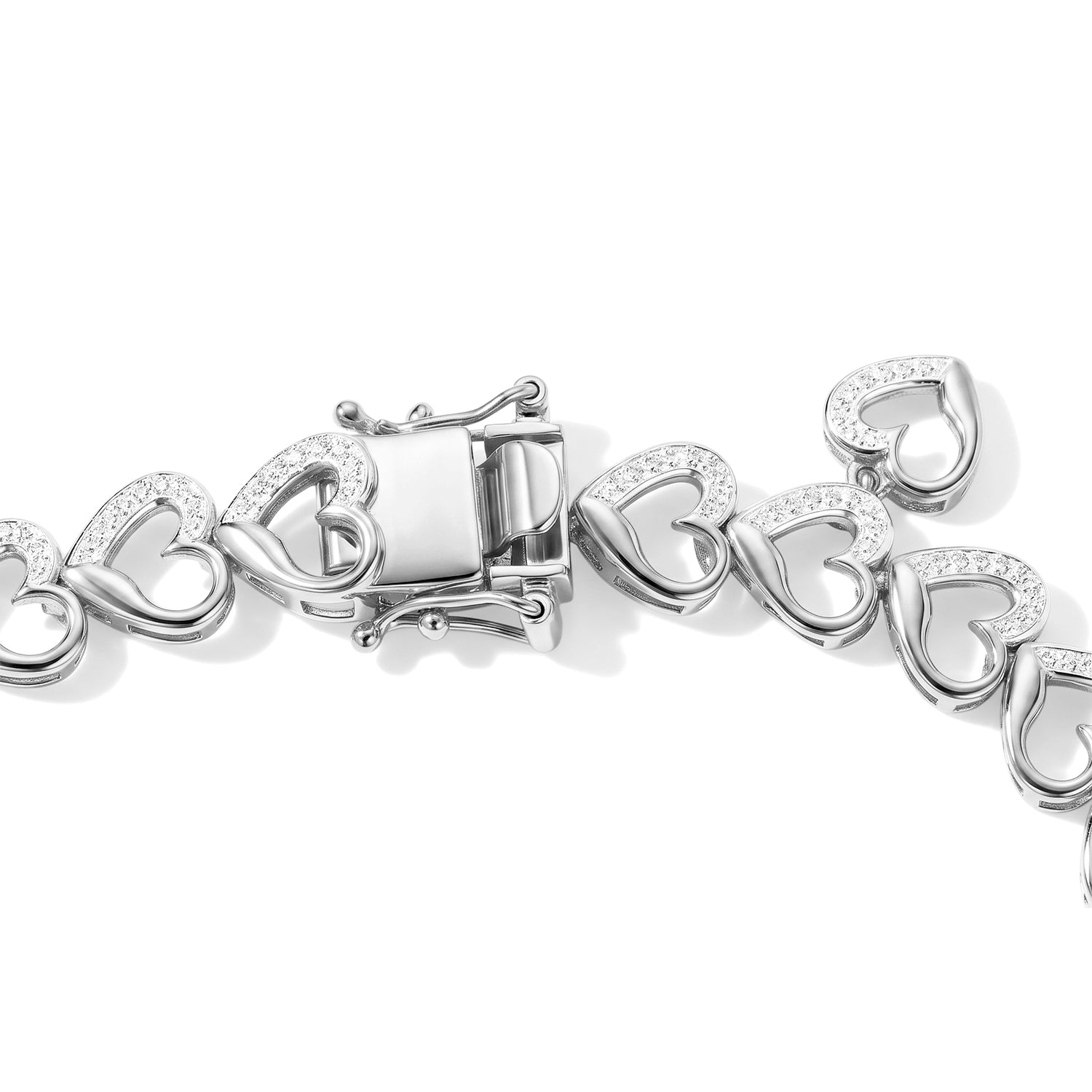 EVER TRUE Weißer Diamant Armband ca. 19 cm Nickelfreies Messing