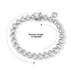 EVER TRUE Weißer Diamant Armband ca. 19 cm Nickelfreies Messing