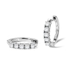 EVER TRUE Weißer Diamant Ohrringe Nickelfreies Messing ca. 0,05 ct.