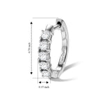 EVER TRUE Weißer Diamant Ohrringe Nickelfreies Messing ca. 0,05 ct.