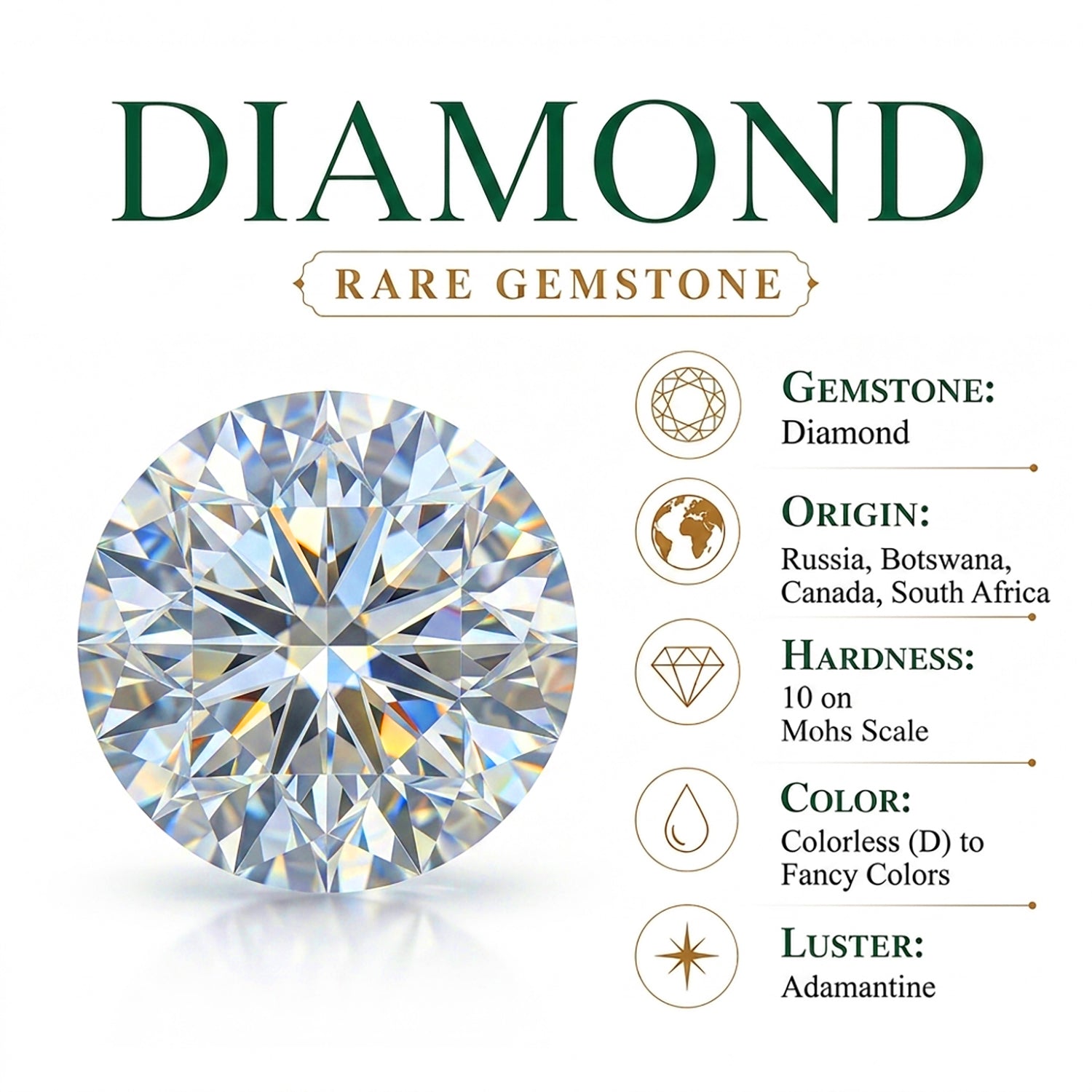 EVER TRUE Weißer Diamant Ohrringe Nickelfreies Messing ca. 0,05 ct.