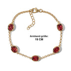 D'Joy AA Lab Grown Padparadscha-Saphir Armband ca. 19 cm 925 Silber 750 Gelbgold vermeil ca. 8,97 ct.