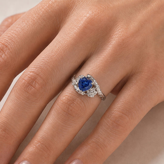 GP - AA Kyanit, Kanchanaburi Blauer Saphir Ring 925 Silber Rhodiniert (Größe 17.00) ca. 2,41 ct