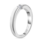 LUXURIANT DIAMOND - Lab Grown Diamant VS-EF Ring 925 Silber Rhodiniert (Größe 16.00) ca. 0,15 ct