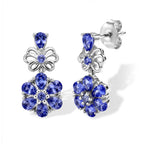 D'Joy Tansanit Ohrringe, 925 Silber rhodiniert - 2,28 ct.