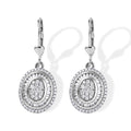 D'Joy Weißer Diamant Ohrringe 925 Silber Rhodiniert ca. 1,03 ct.