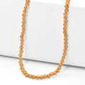 EVER TRUE Citrin Halskette ca. 45 cm 316L Edelstahl ca. 38.00 ct