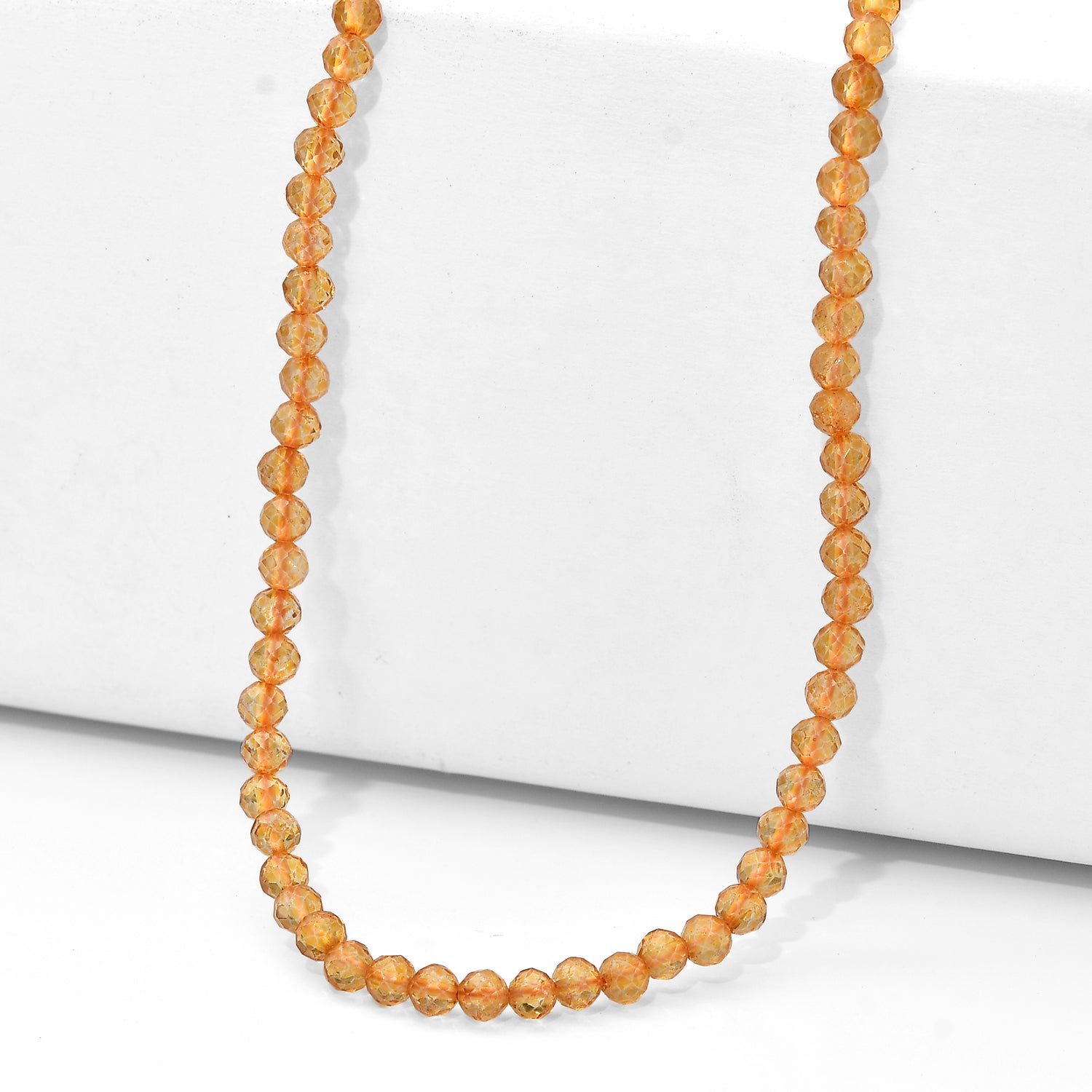 EVER TRUE Citrin Halskette ca. 45 cm 316L Edelstahl ca. 38.00 ct
