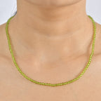 EVER TRUE Peridot Halskette ca. 45 cm 316L Edelstahl ca. 38.00 ct