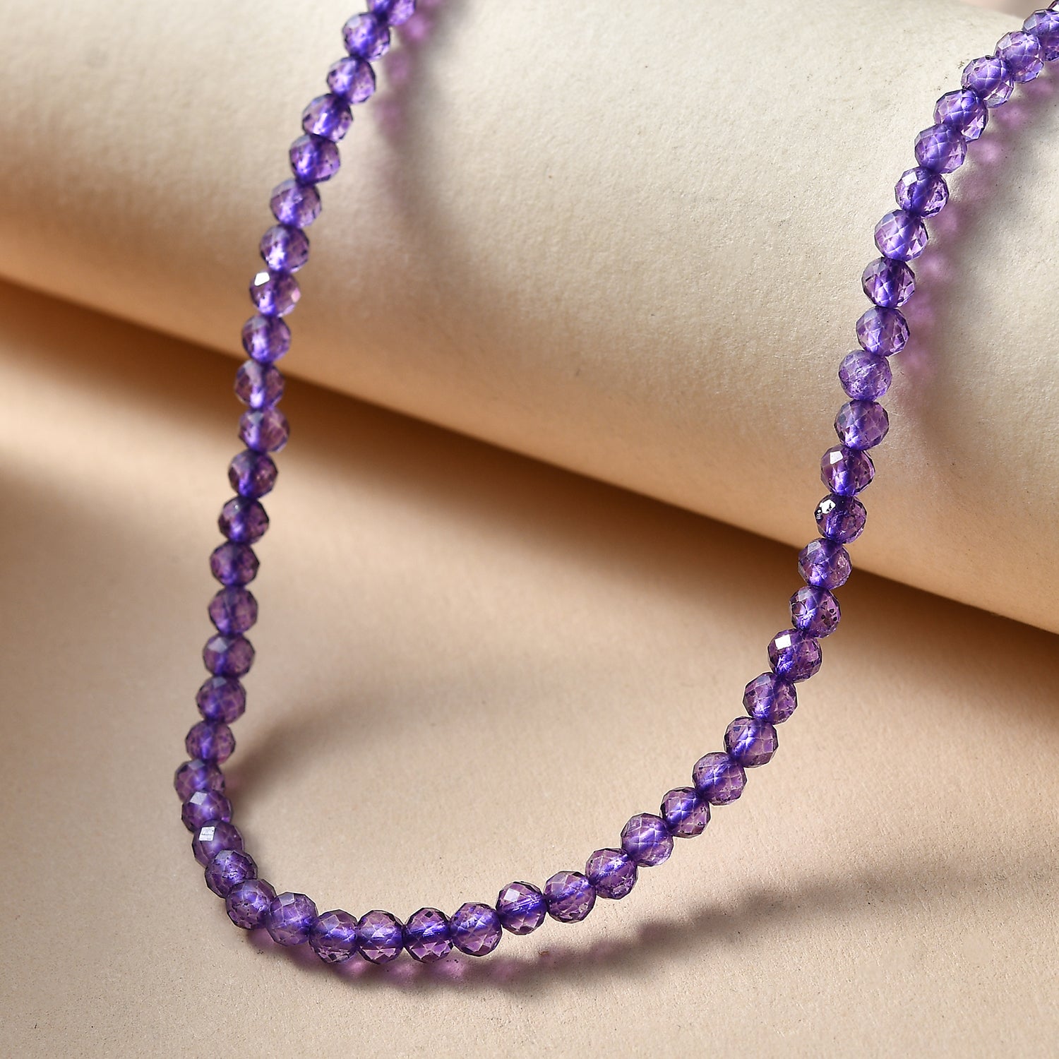 EVER TRUE Amethyst Halskette ca. 45 cm 316L Edelstahl ca. 25.00 ct
