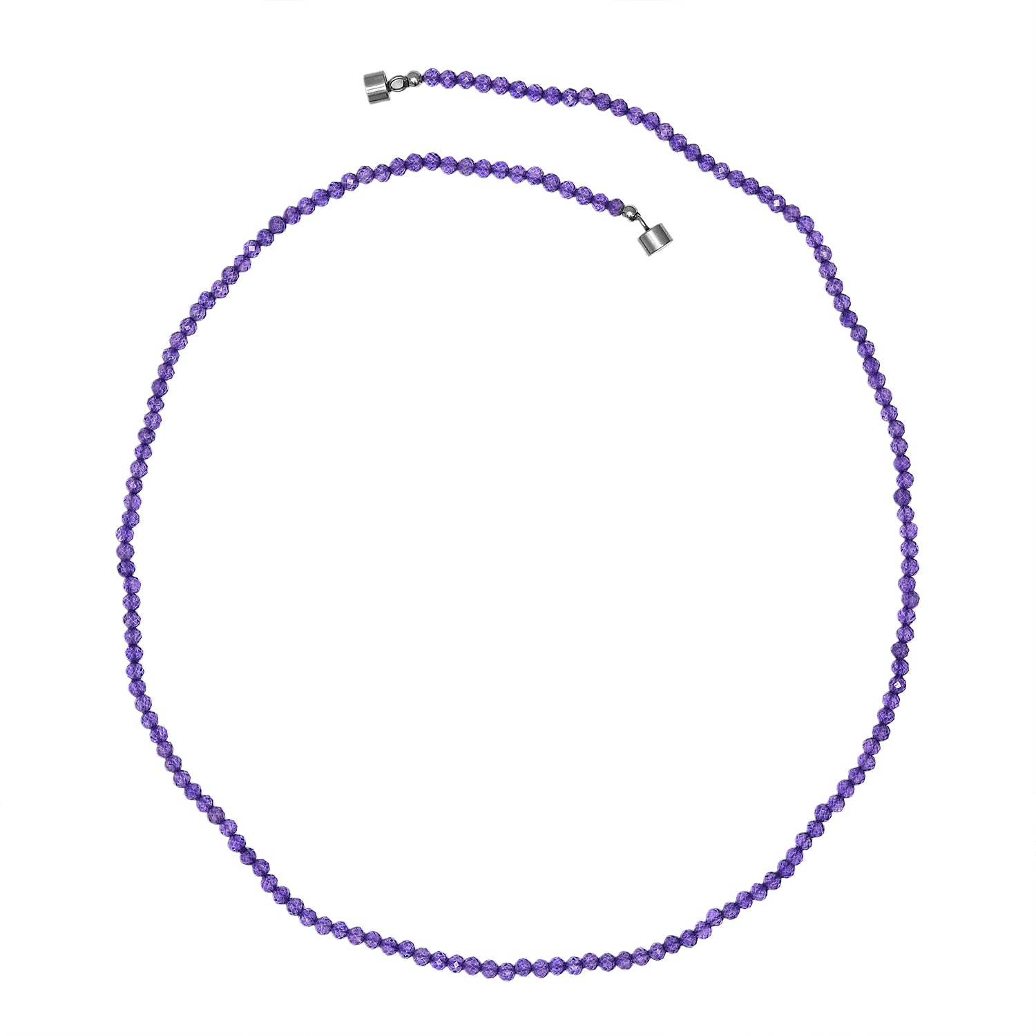 EVER TRUE Amethyst Halskette ca. 45 cm 316L Edelstahl ca. 25.00 ct