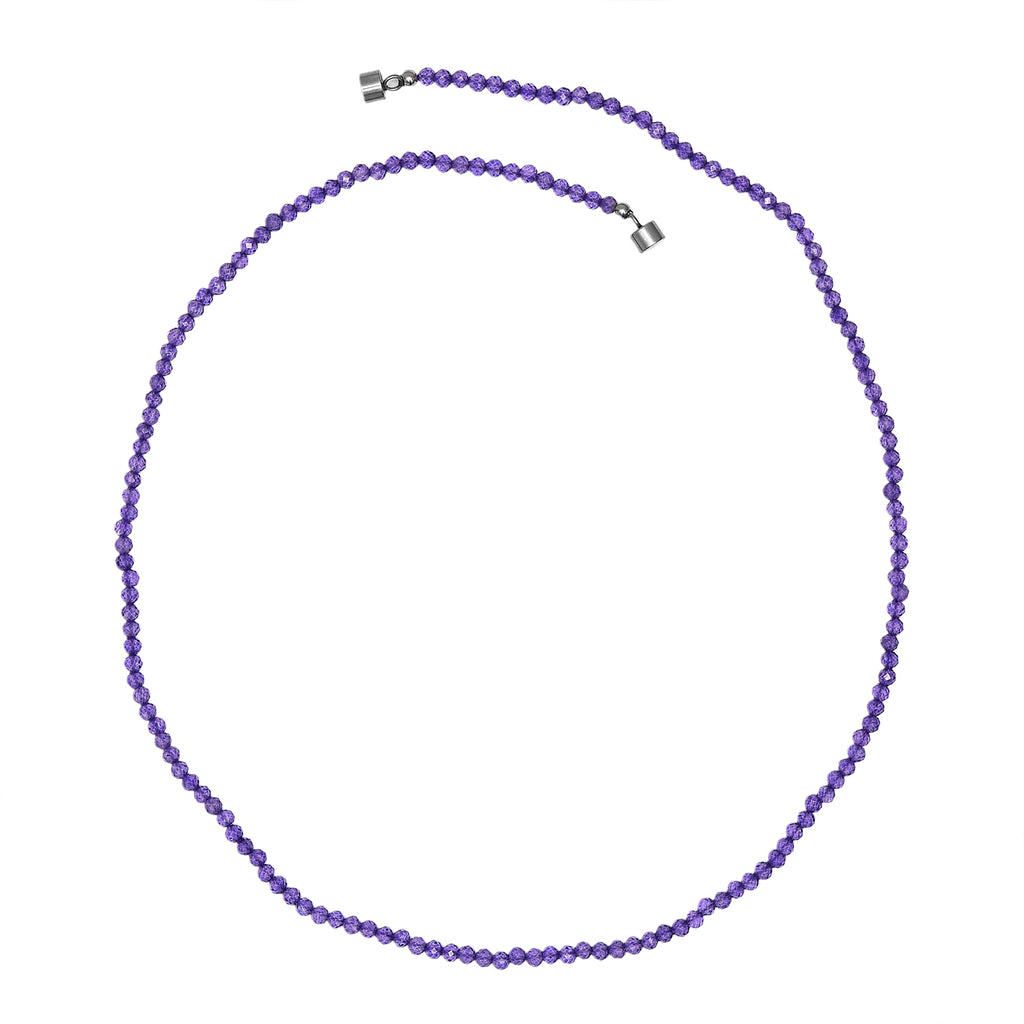 EVER TRUE Amethyst Halskette ca. 45 cm 316L Edelstahl ca. 25.00 ct