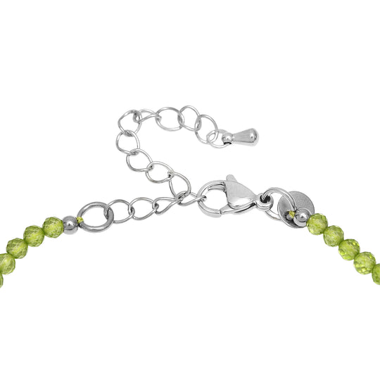 EVER TRUE Peridot Armband ca. 19 cm 316L Edelstahl ca. 12.00 ct