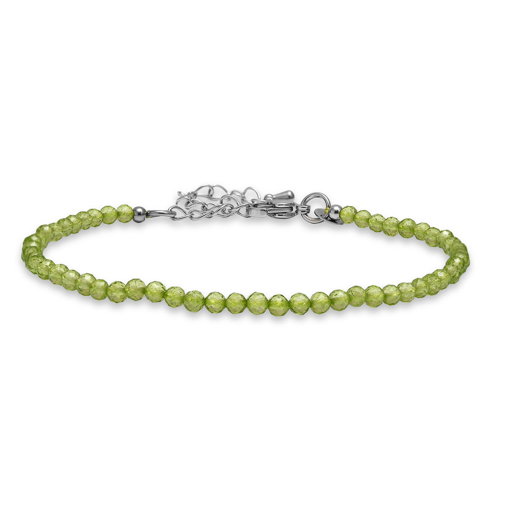 EVER TRUE Peridot Armband ca. 19 cm 316L Edelstahl ca. 12.00 ct