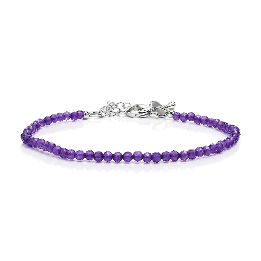 EVER TRUE Amethyst Armband ca. 19 cm 316L Edelstahl ca. 10.50 ct