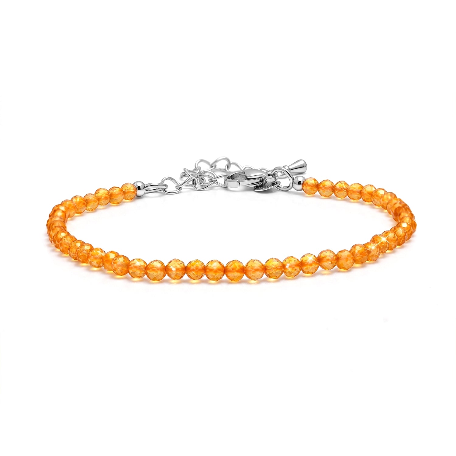 EVER TRUE Citrin Armband ca. 19 cm 316L Edelstahl ca. 14.50 ct