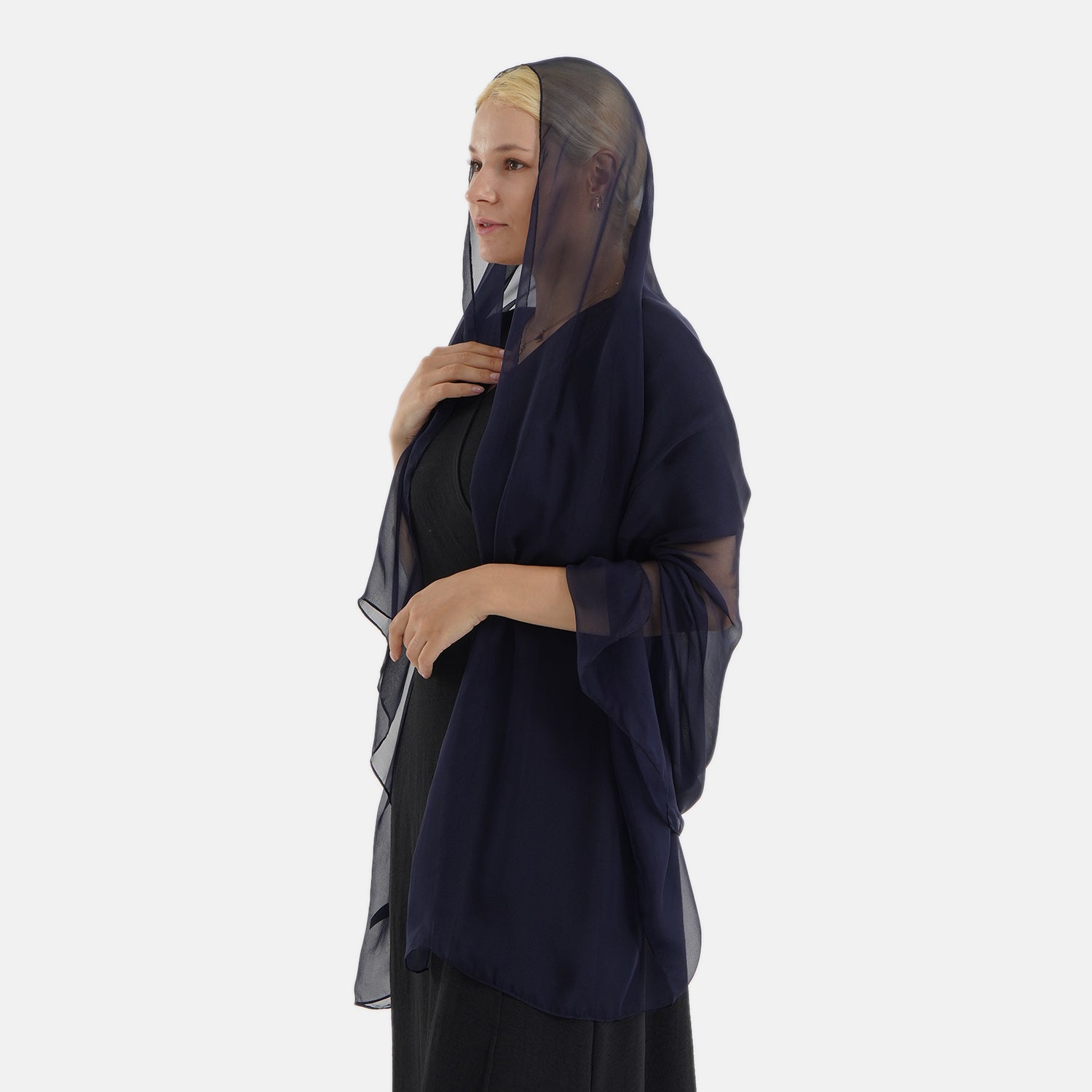 LA MAREY Luxus-Seidenschal aus 100% Maulbeerseide, weicher Fall, 110x180 cm,