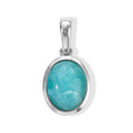 D'Joy Amazonit Anhänger 925 Silber Rhodiniert ca. 2.79 ct
