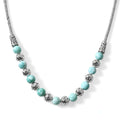 D'Joy AA Larimar Halskette ca. 50 cm 925 Silber ca. 34,46 ct.
