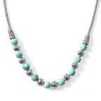 D'Joy AA Larimar Halskette ca. 50 cm 925 Silber ca. 34,46 ct.