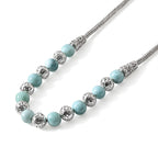 D'Joy AA Larimar Halskette ca. 50 cm 925 Silber ca. 34,46 ct.