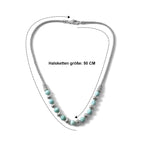 D'Joy AA Larimar Halskette ca. 50 cm 925 Silber ca. 34,46 ct.