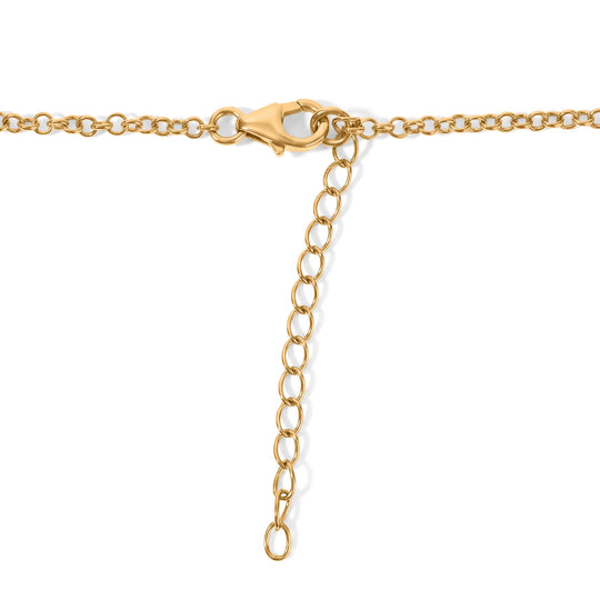 LUXURIANT DIAMOND - AAA Lab Grown Rubin Halskette ca. 45 cm 925 Silber 750 Gelbgold vermeil ca. 8,14 ct.