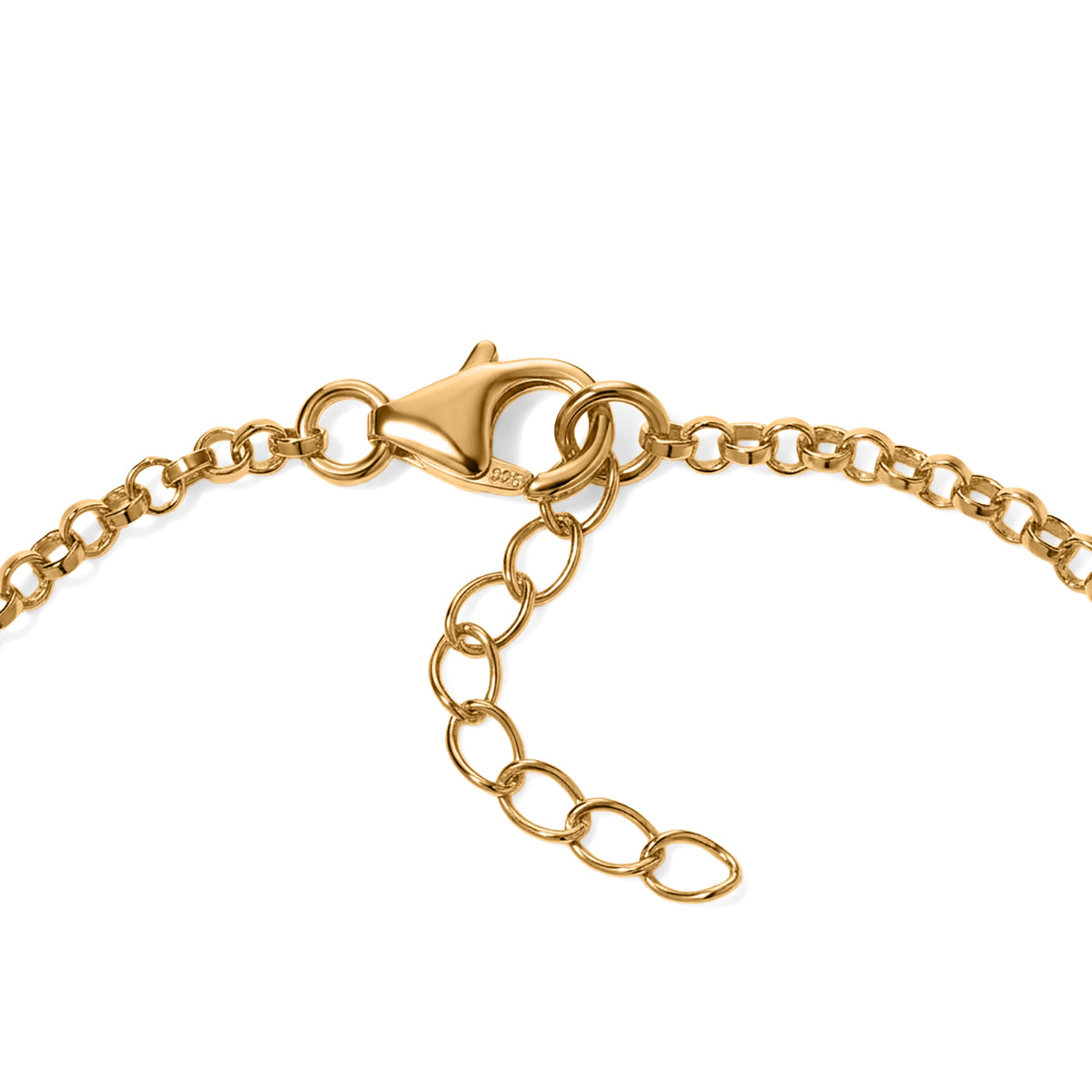 LUXURIANT - AAA Lab Grown Rubin Armband ca. 19 cm 925 Silber 750 Gelbgold vermeil ca. 8,82 ct.