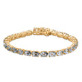 EverTrue himmelblauer Topas 19cm Armband, 950 Kupfer mit Gelbgold E-Beschichtung - 16,22 ct.