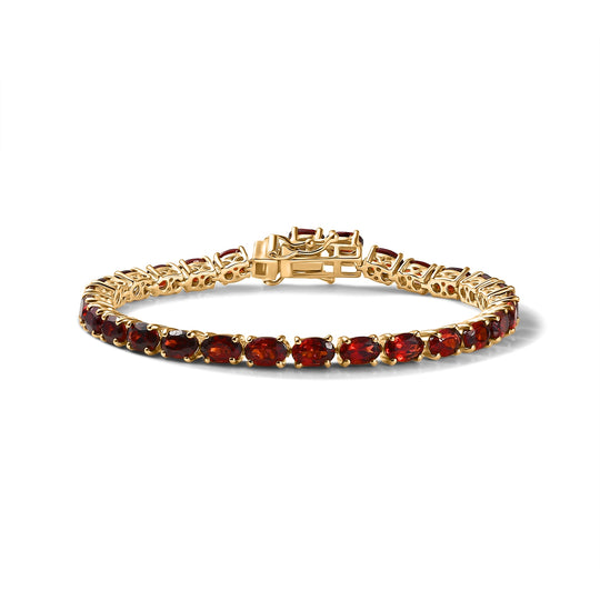 EverTrue Multi Edelstein 20cm Armband, 950 Kupfer mit Gelbgold E-Beschichtung - 19,94 ct.