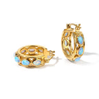 EVER TRUE AA Natürlicher, äthiopischer Welo Opal Ohrringe 950 Kupfer ca. 2,44 ct.