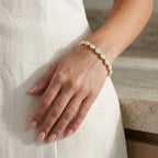 D'Joy AA Natürlicher, äthiopischer Welo Opal Armband ca. 20 cm 925 Silber 750 Gelbgold vermeil ca. 16,16 ct.