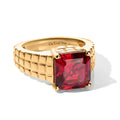 EVER TRUE AAA Lab Grown Rubin Ring 950 Kupfer (Größe 17.00) ca. 6,60 ct