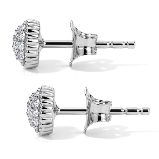 EVER TRUE Natürlicher Champagner Diamant Ohrringe Nickelfreies Messing