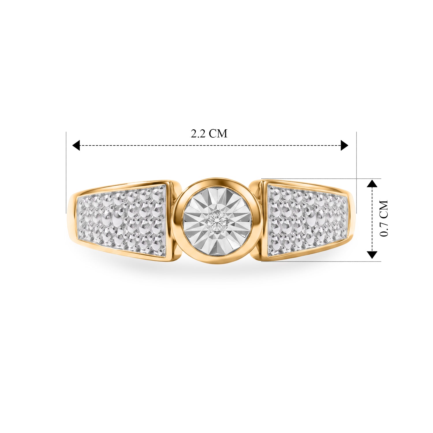 EVER TRUE Weißer Diamant Ring Nickelfreies Messing (Größe 16.00)