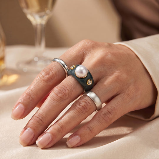 D'Joy Moissanit, Olmek Jadeit Ring 925 Silber Vergoldet (Größe 17.00) (10-15 Werktage Lieferzeit) 31.40 ct