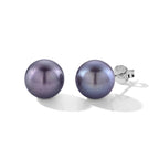 D'Joy Lila Edison Perle (10-11 mm) Ohrringe 925 Silber Rhodiniert