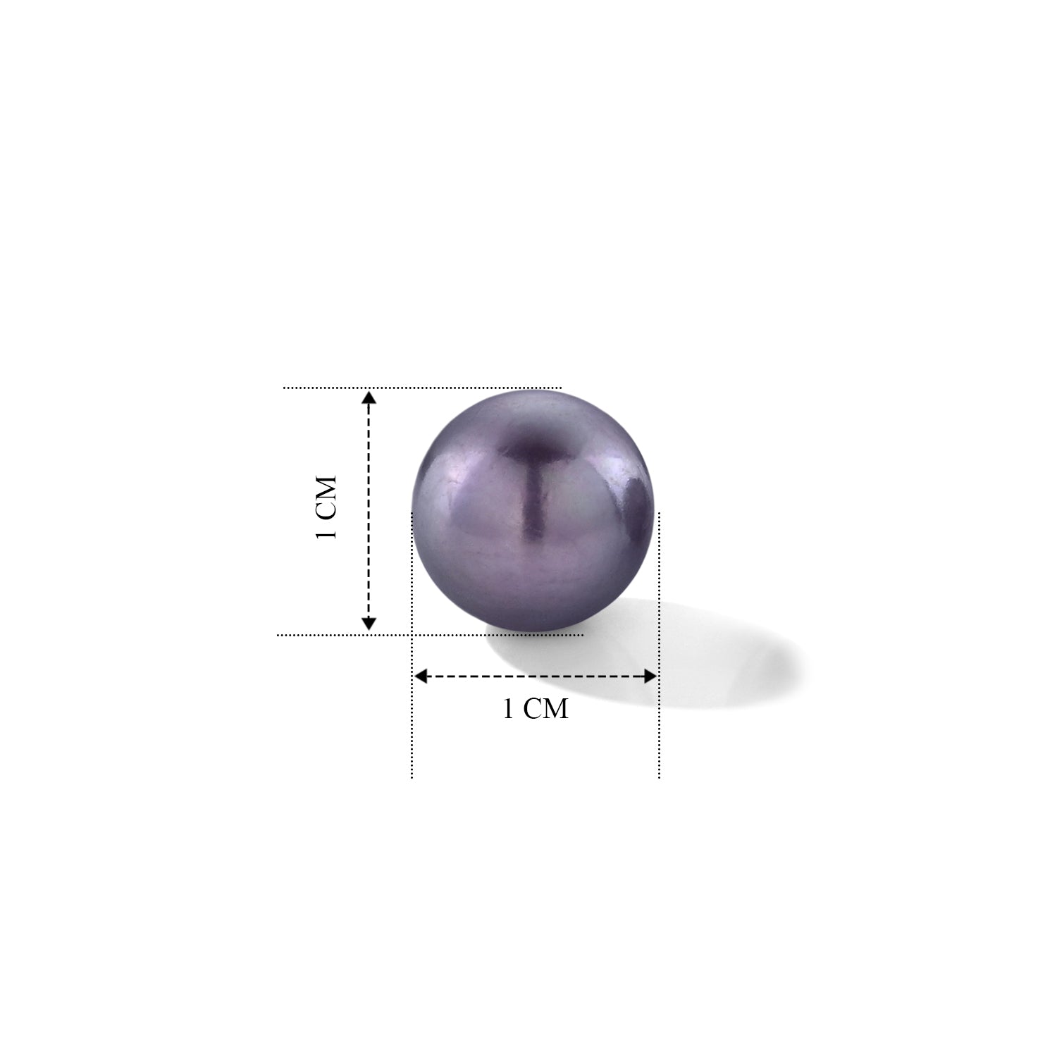 D'Joy Lila Edison Perle (10-11 mm) Ohrringe 925 Silber Rhodiniert